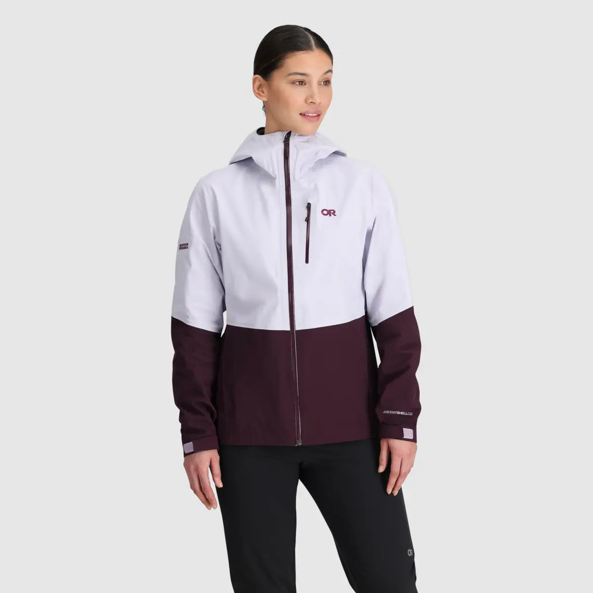 Outdoor Research Aspire 3L Womens Waterproof Jacket Front Pockets Side Pockets Patch Pockets Outdoor Research Aspire 3L Womens Waterproof Jacket Front Pockets Side Pockets Patch Pockets