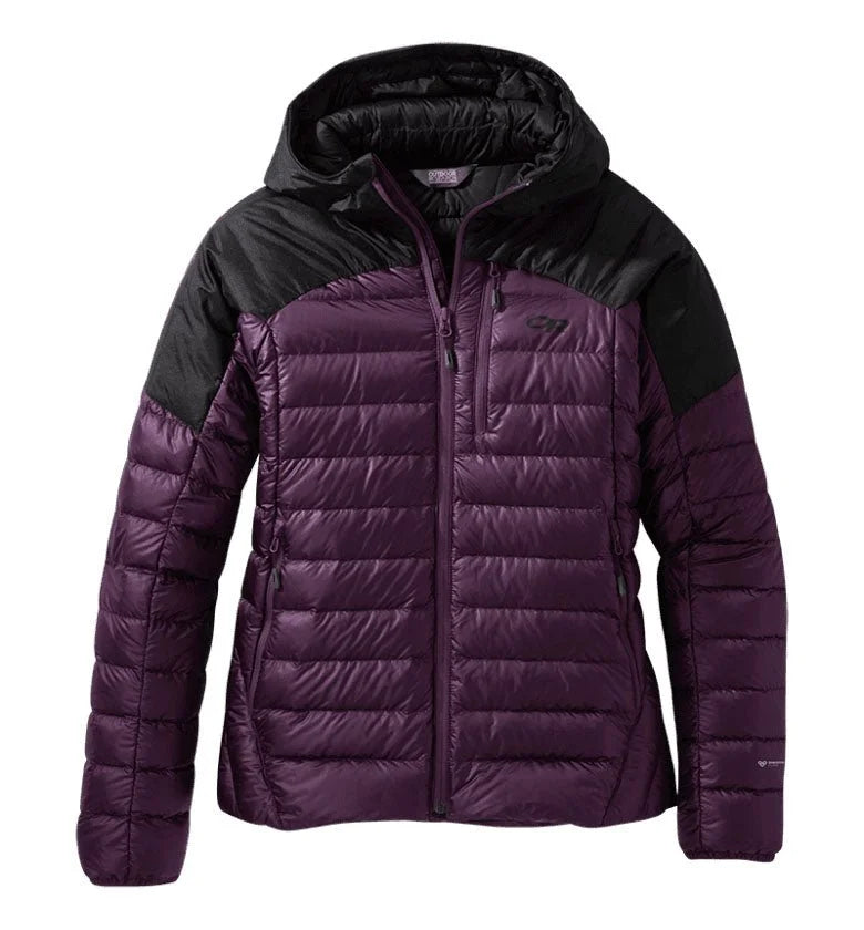 Outdoor Research Helium Down Hooded Womens Jacket Tailored Jacket Straight Jacket A-Line Jacket Outdoor Research Helium Down Hooded Womens Jacket Tailored Jacket Straight Jacket A-Line Jacket