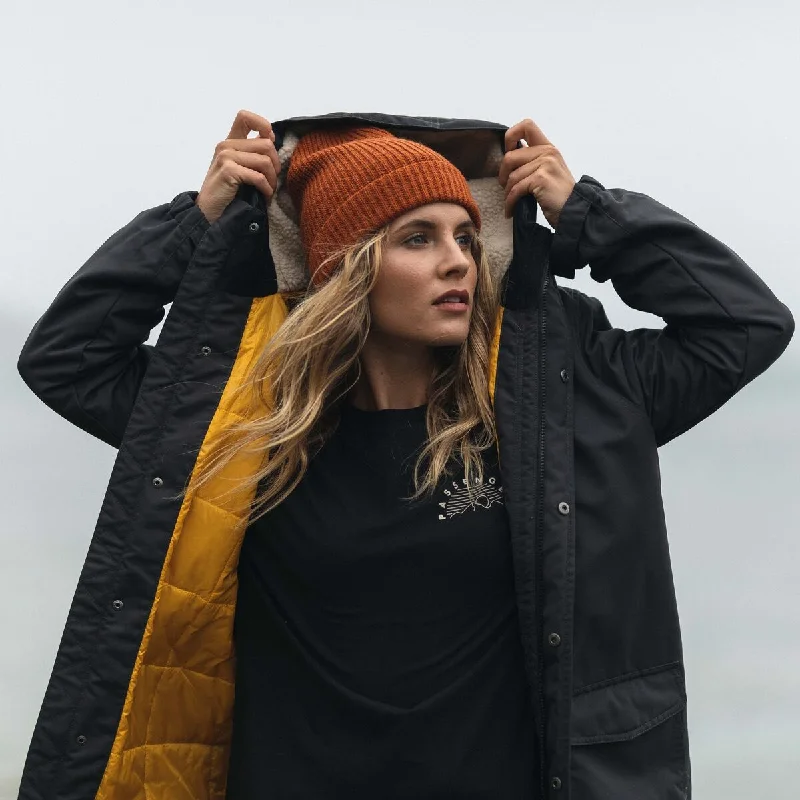 Passenger Alaska Recycled Jacket - Faded Black Knit Fabric Woven Fabric Fleece Fabric Passenger Alaska Recycled Jacket - Faded Black Knit Fabric Woven Fabric Fleece Fabric