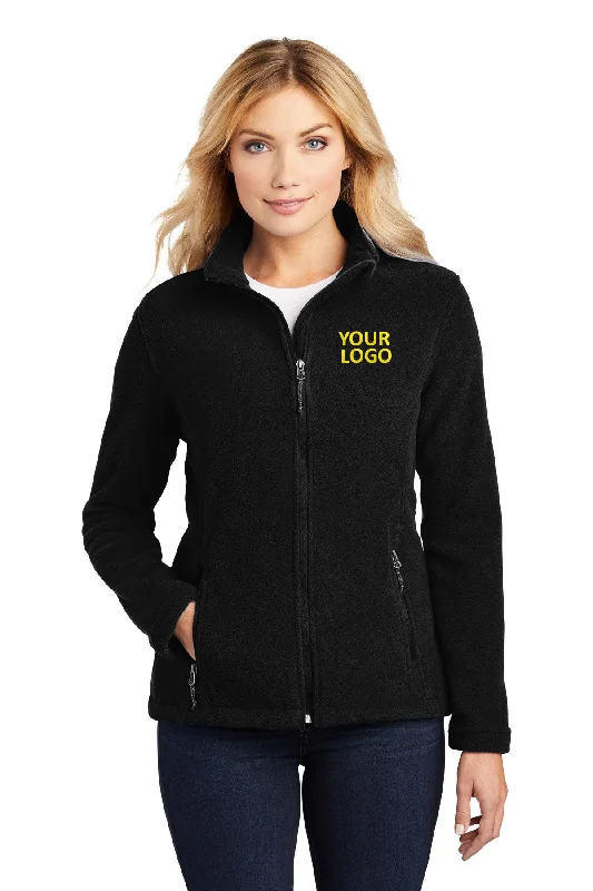 Port Authority Ladies Value Fleece Customized Jackets, Black Nylon Fabric Polyester Fabric Spandex Fabric Port Authority Ladies Value Fleece Customized Jackets, Black Nylon Fabric Polyester Fabric Spandex Fabric