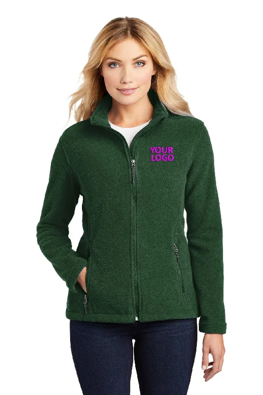 Port Authority Ladies Value Fleece Customized Jackets, Forest Green Tiered Jacket Buttoned Jacket Zippered Jacket Port Authority Ladies Value Fleece Customized Jackets, Forest Green Tiered Jacket Buttoned Jacket Zippered Jacket