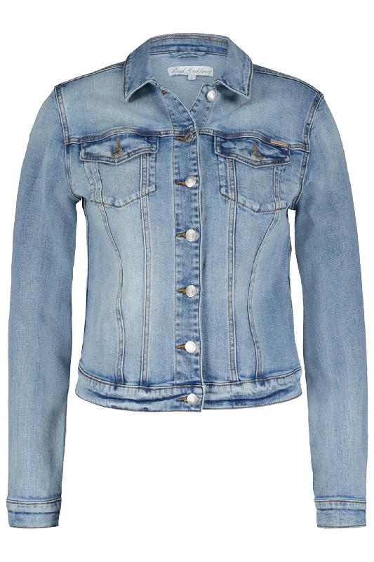 Red Button SRB4197 Jackie Blue Light Stone Used Denim Jacket Zippered Jacket Buttoned Jacket Snapped Jacket Red Button SRB4197 Jackie Blue Light Stone Used Denim Jacket Zippered Jacket Buttoned Jacket Snapped Jacket