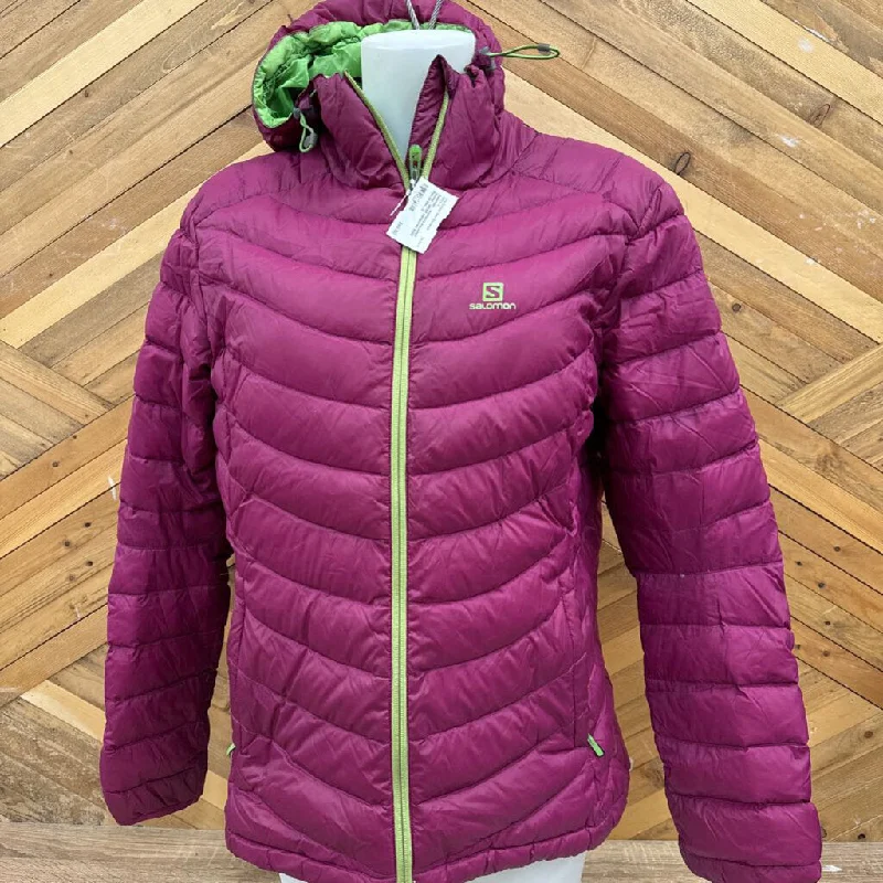 Salomon - Women's insulated jacket - MRSP compared $325: Pink/Green-women-LG Zippered Jacket Buttoned Jacket Snapped Jacket Salomon - Women's insulated jacket - MRSP compared $325: Pink/Green-women-LG Zippered Jacket Buttoned Jacket Snapped Jacket