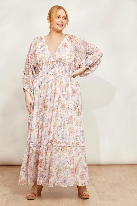 SERENO MAXI DRESS PAISLEY Comfortable Bohemian Maxi Dress