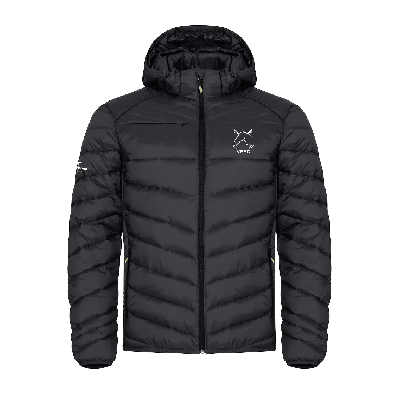 Vaux Park Padded Jacket Denim Fabric Leather Fabric Suede Fabric