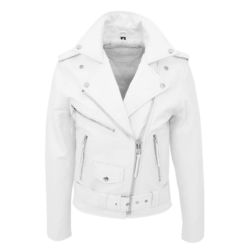 Womens Cowhide Biker Leather Jacket Brando Style Coat Helen White Jersey Jacket Tulle Jacket Batik Jacket Womens Cowhide Biker Leather Jacket Brando Style Coat Helen White Jersey Jacket Tulle Jacket Batik Jacket