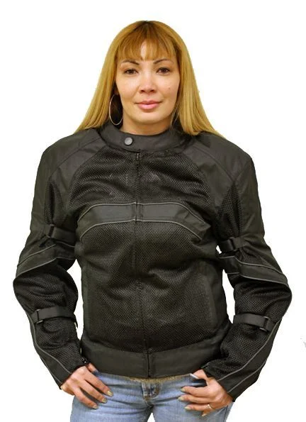 Women's Extrememly Durable Mesh & Textile Racer Jacket Anorak Shell Jacket Lightweight Jacket