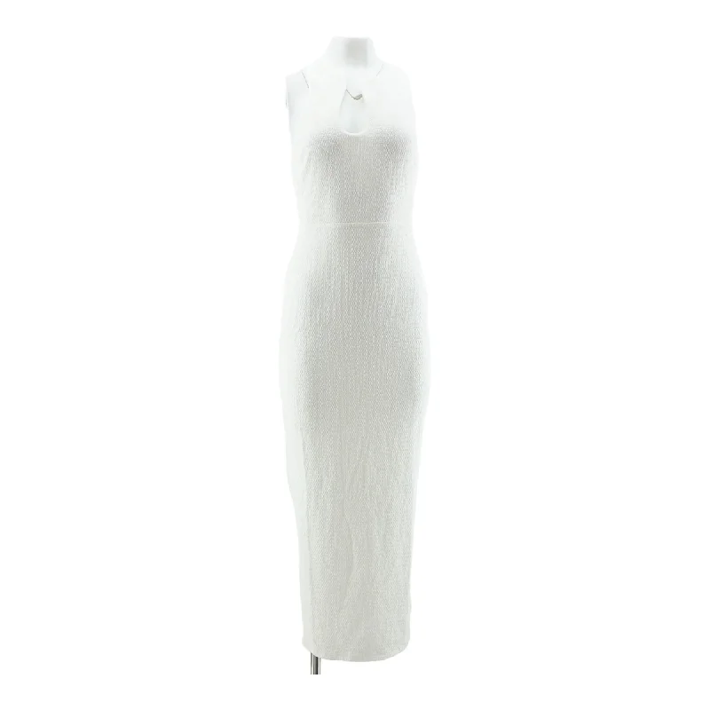 Ivory Solid Maxi Dress Cozy Spaghetti Strap Maxi Dress