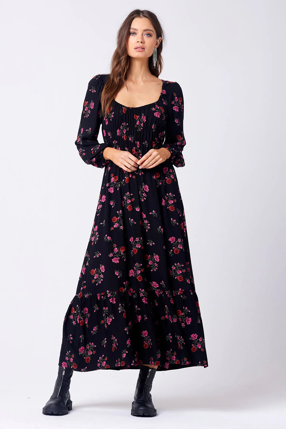 LENORA MAXI DRESS Cozy Longline Maxi Dress