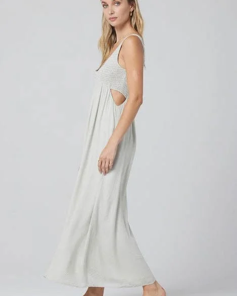 "Lilian" Sage Maxi Dress Classic Strapless Maxi Dress