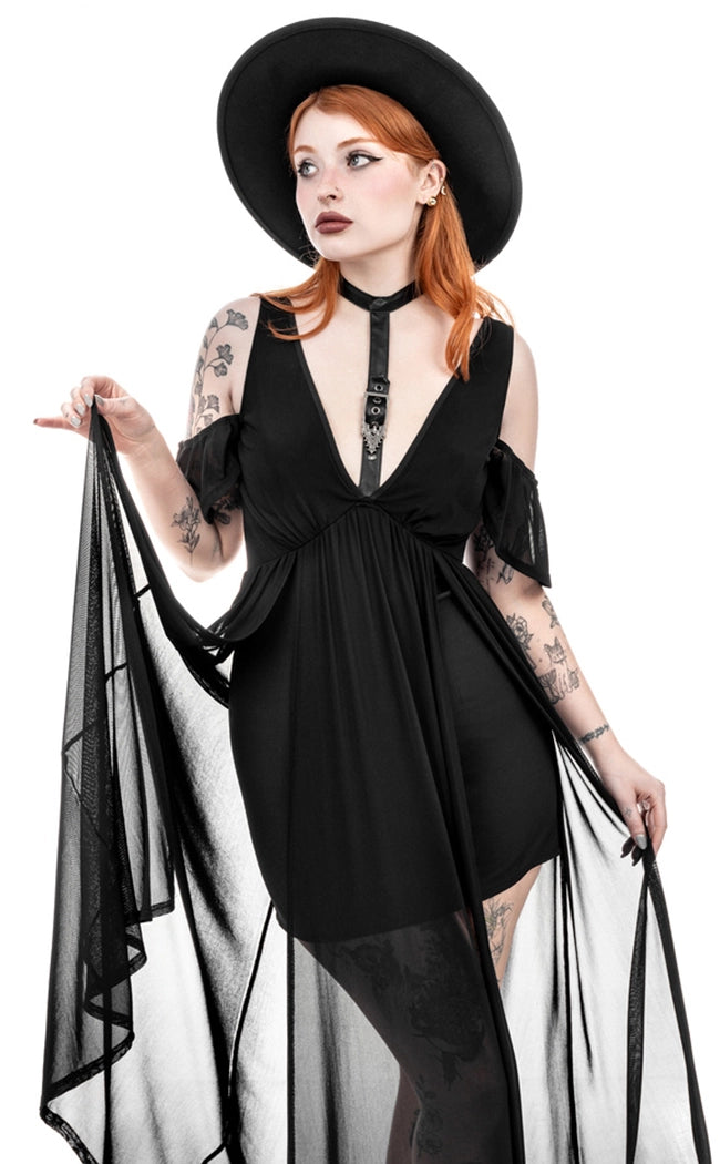 Lilith Witchy Maxi Dress Fashionable Button-Down Maxi Dress