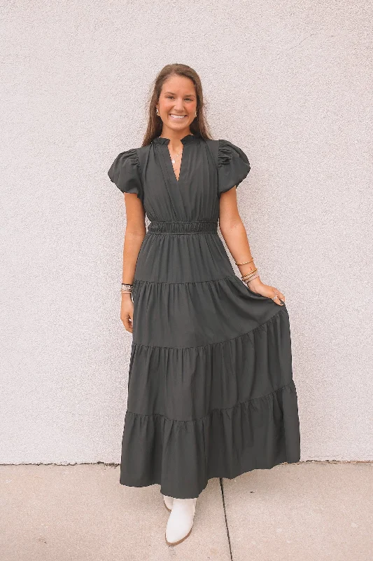 Mckenzy Maxi Dress - Black Classic Black Maxi Dress