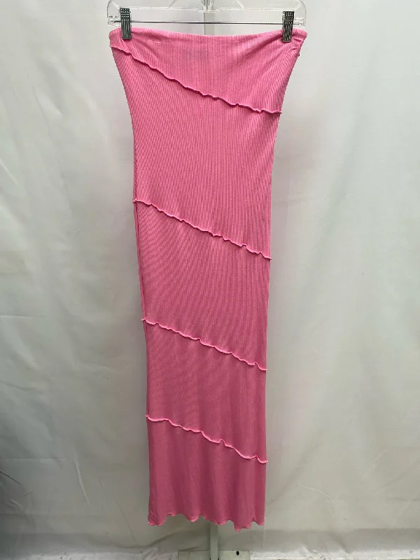 Size Medium Whitefish Bay Pink Maxi Dress Elegant Sleeveless Maxi Dress