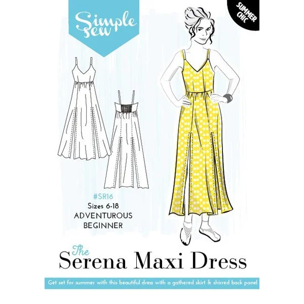 Simple Sew Serena Maxi Dress Pattern Chic Summer Maxi Dress