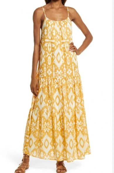 "Turtle Island" Maxi Dress Elegant Maxi Dress with Belt