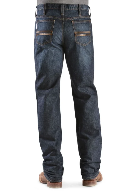 Men's Silver Label Dark Stone Wash Cinch Jeans High-Waist Trousers