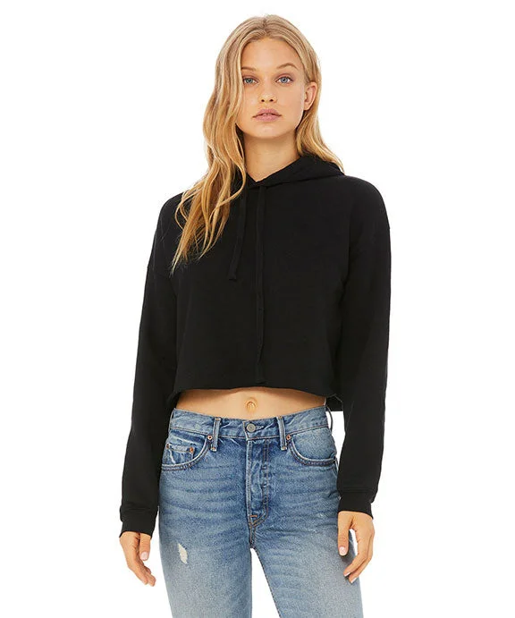 B7502 - Bella + Canvas Ladies Cropped Fleece Hoodie Hoodie with Cuffed Sleeves Snug Secure B7502 - Bella + Canvas Ladies Cropped Fleece Hoodie Hoodie with Cuffed Sleeves Snug Secure