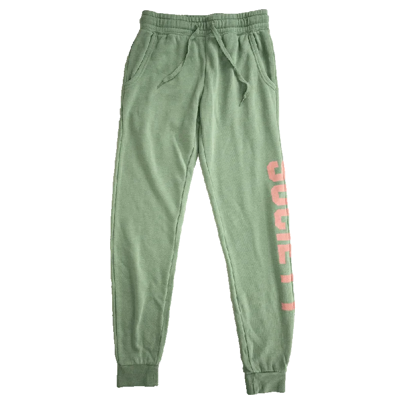 Cutoff Pants Comfy Zip-Up Pants