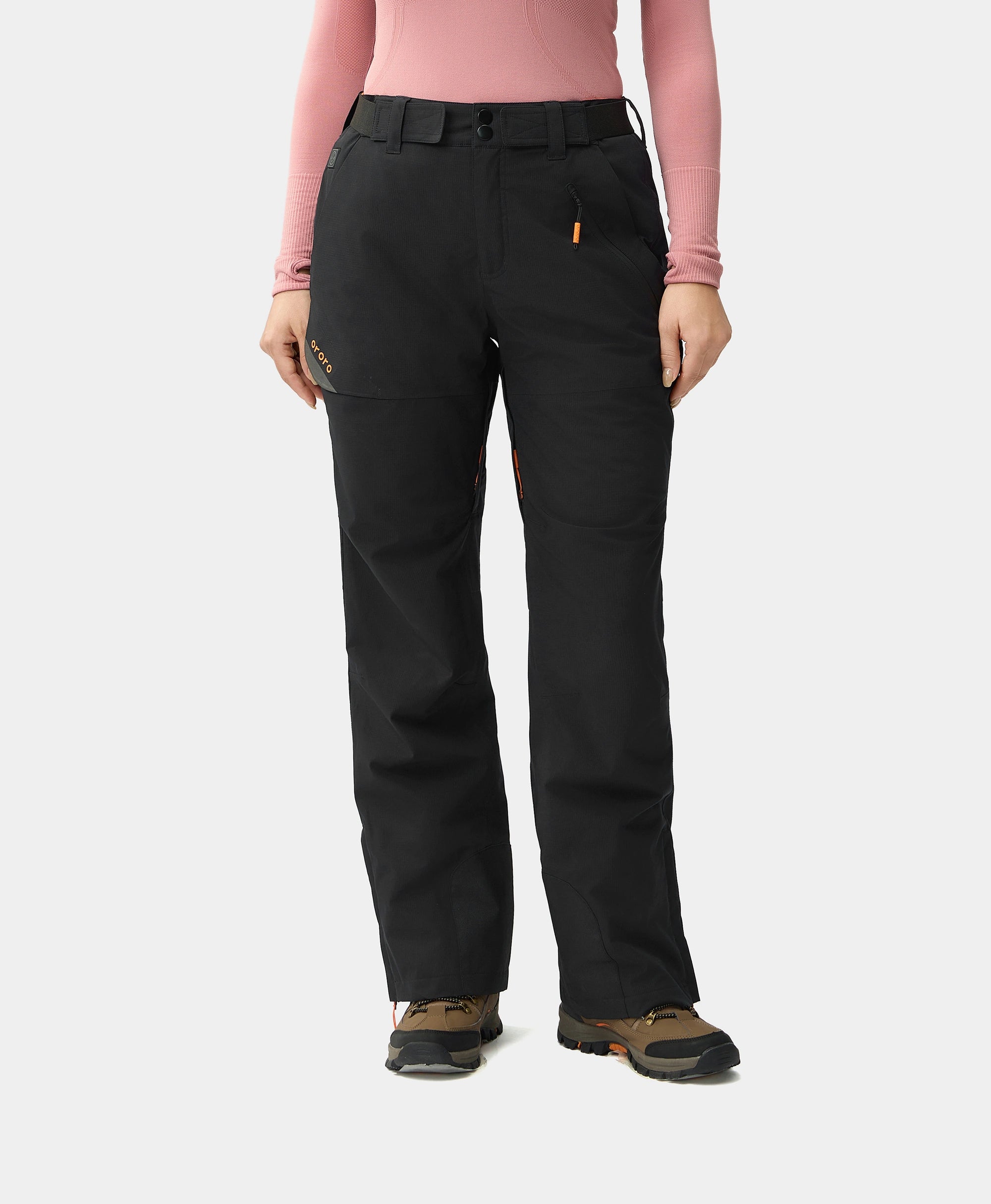Monte Rosa Women's Heated Snow Pants Comfy High-Waist Jeans