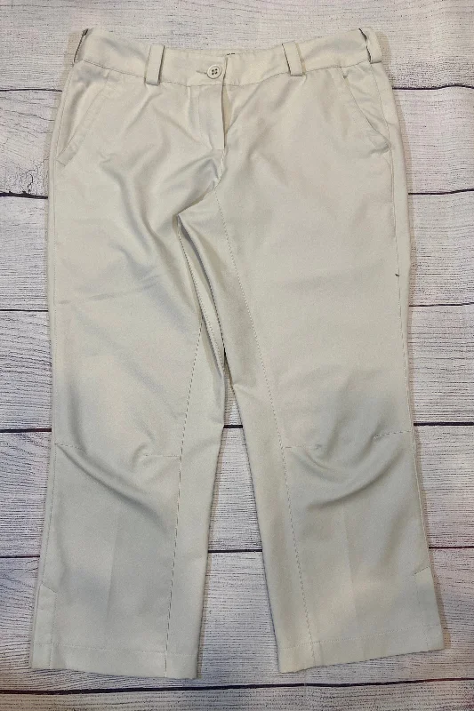 Nike Golf Tour Performance Womens Khaki Dr-Fit Capri Pants size 6 Cozy Lounge Pants
