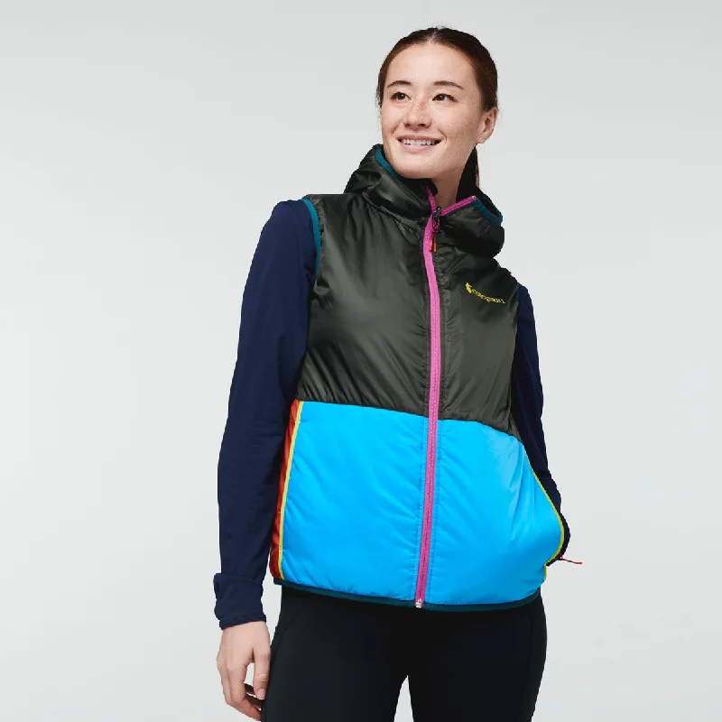 Teca Cálido Hooded Vest - Womens Hoodie with Front Slit Layering Stylish