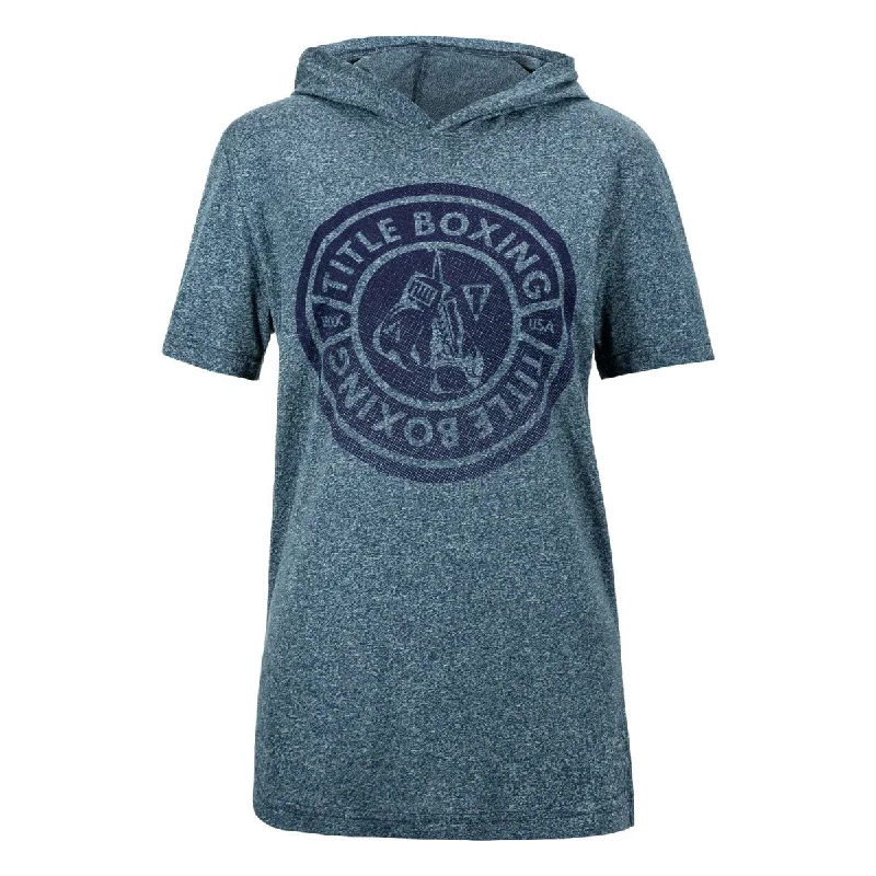 TITLE Boxing Women's Vintage Short Sleeve Hooded Tee Hoodie with Toggle Buttons Decorative Unique TITLE Boxing Women's Vintage Short Sleeve Hooded Tee Hoodie with Toggle Buttons Decorative Unique