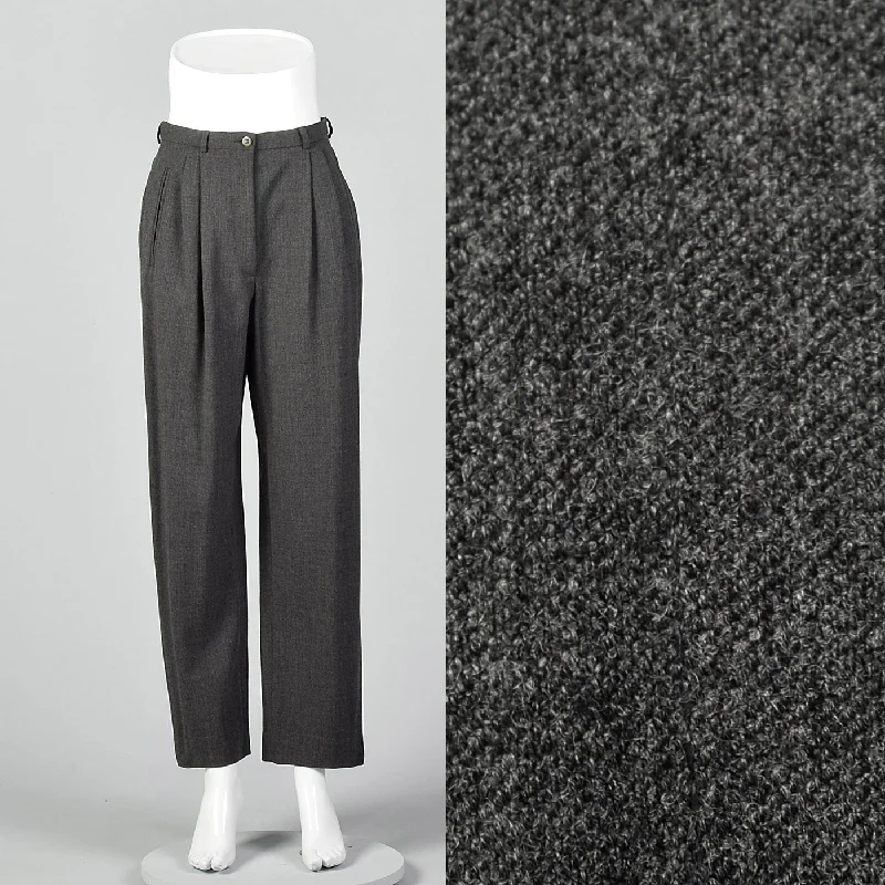 1990s Giorgio Armani Wool Pants Chic Capri Pants