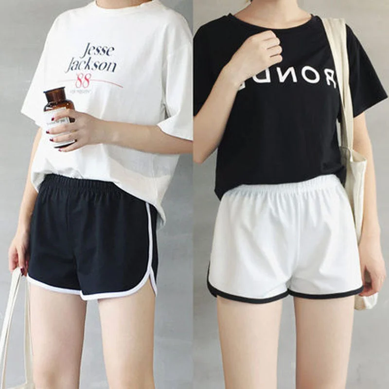 sports shorts female summer new loose student fitness casual running sleeping pants wild playing women's clothing Classic Straight Pants