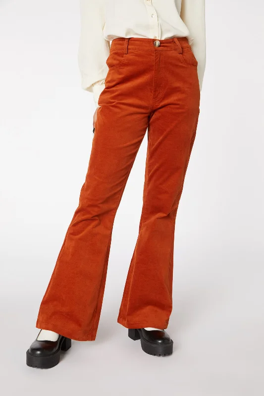 70S Muse Velvet Flare Pant Modern Stretch Trousers