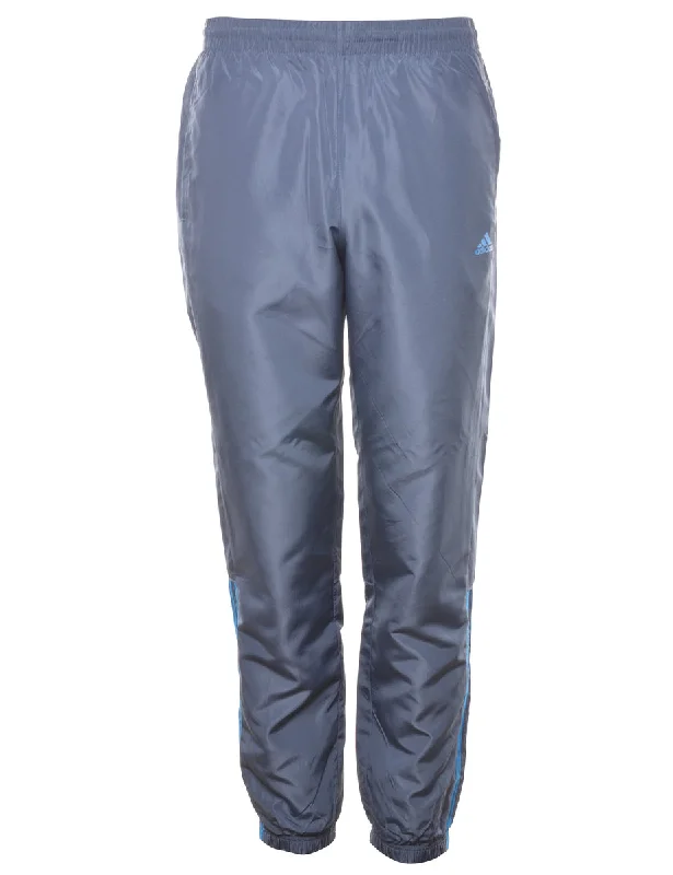 Adidas Navy 3-Stripe Track Pants - W28 L31 Slim-Fit Khaki Pants