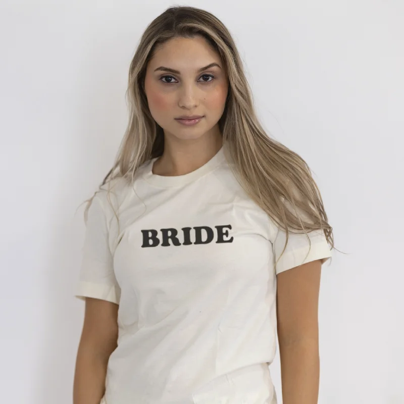 Bride Bachelorette Shirt Mesh Blend Leather Blend Suede Blend