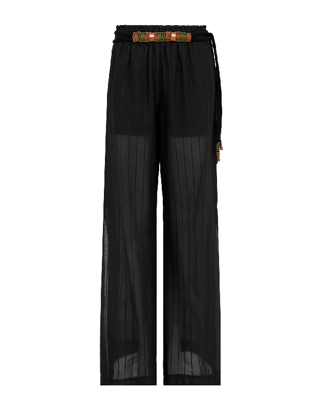 Cecilia Pants - Black Classic Stretch Pants
