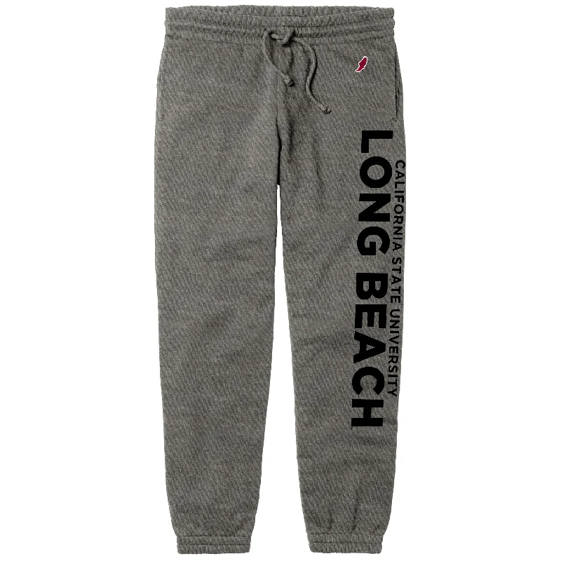 CSULB Jogger Pant- Grey, League Fashionable Tapered Leg Pants