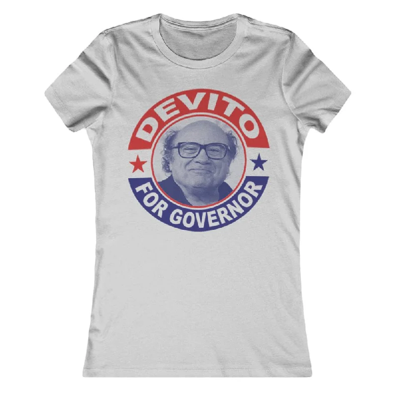 DeVito for Governor Girls Shirt Polka Dot Checkered Tartan