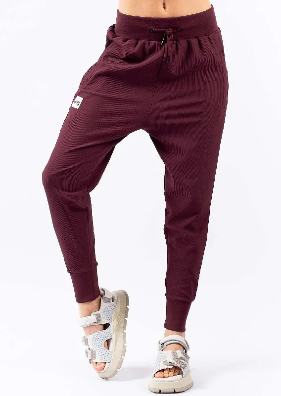Eivy Women's Harlem Rib Travel Pants Trendy Wide-Leg Pants