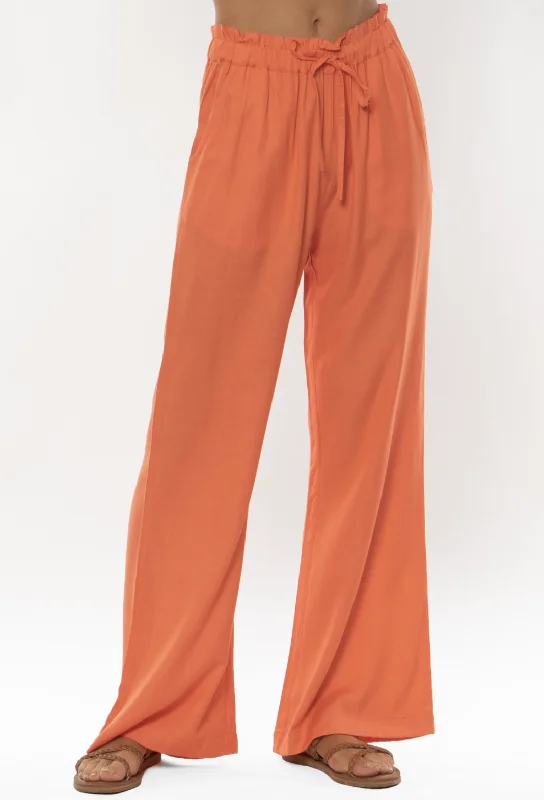 Fiona Woven Pant- Afterglow Comfortable Denim Pants