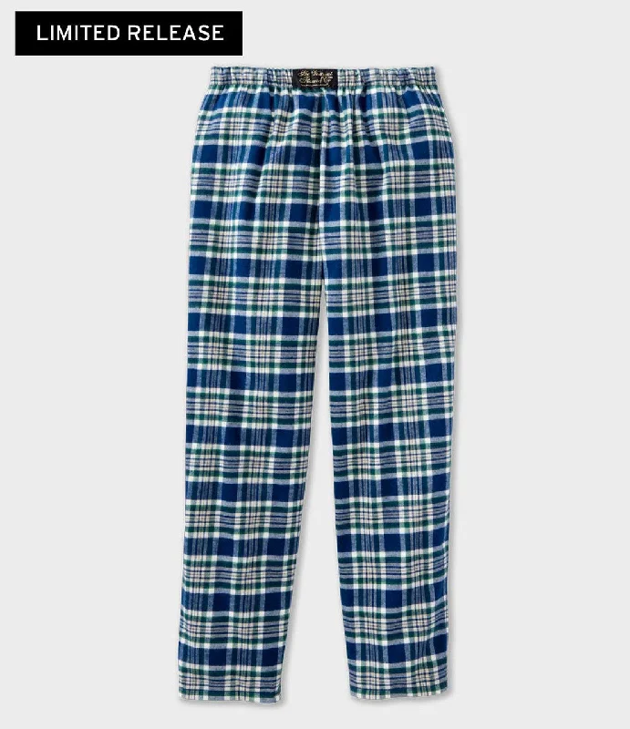 Flannel Lounge Pants - Maine Pine Relaxed Lounge Trousers