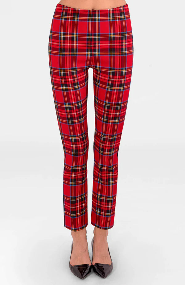 Gretchen Scott Pull on Pants - Duke of York Red Multi Casual Wide Pants
