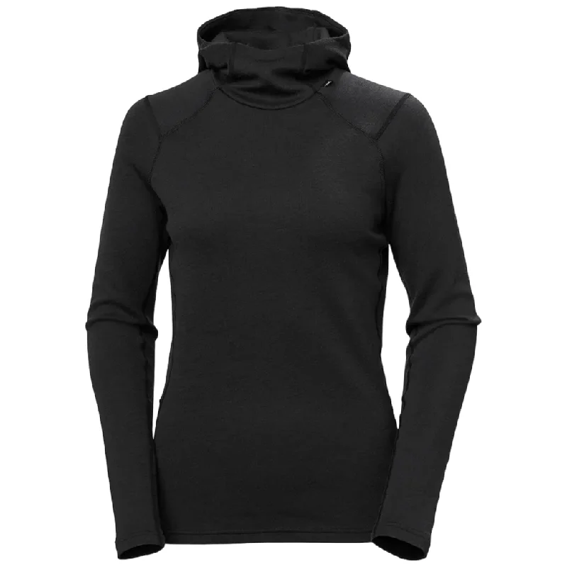 Helly Hansen Women's Lifa Merino Midweight Hoodie Hoodie with Typography Text Message Helly Hansen Women's Lifa Merino Midweight Hoodie Hoodie with Typography Text Message