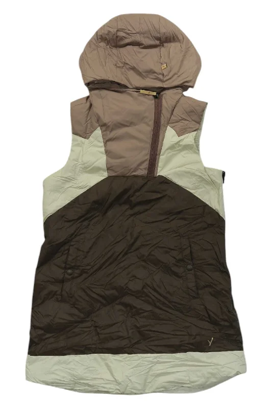 Indyeva Women's Selimut Hooded Vest Hoodie with Pastel Soft Subtle