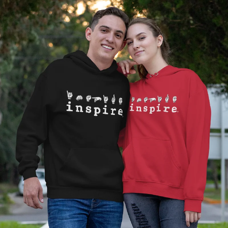 inspire ASL Sign Language Unisex Hoodie Hoodie with Lace Feminine Delicate