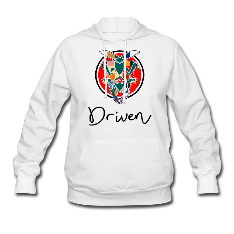 it's OON Women "Driven" Hoodie - W1558 Hoodie with Typography Text Message
