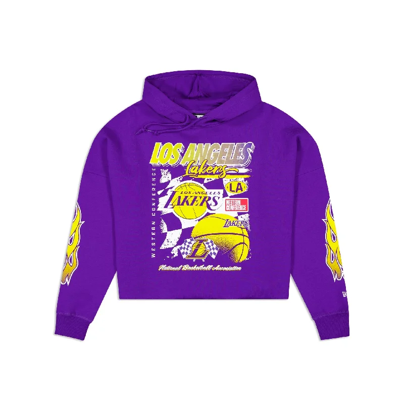 Los Angeles Lakers 2024 Rally Drive Women's Hoodie Hoodie with Zipper Versatile Modern Los Angeles Lakers 2024 Rally Drive Women's Hoodie Hoodie with Zipper Versatile Modern