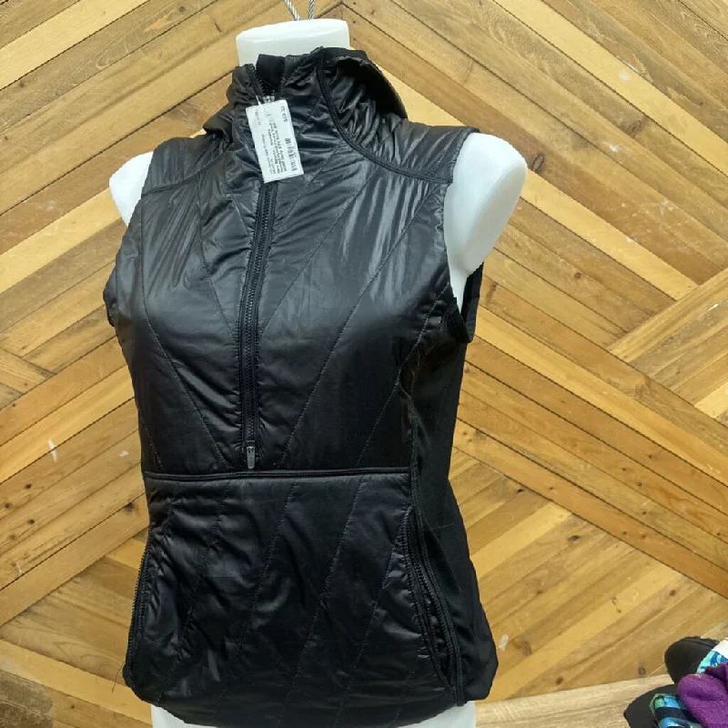 New Balance - Women's Hooded Hybrid Fleece Vest - MSRP comp $170: Black-women-SM Hoodie with Hem Contrast Bold Stylish New Balance - Women's Hooded Hybrid Fleece Vest - MSRP comp $170: Black-women-SM Hoodie with Hem Contrast Bold Stylish