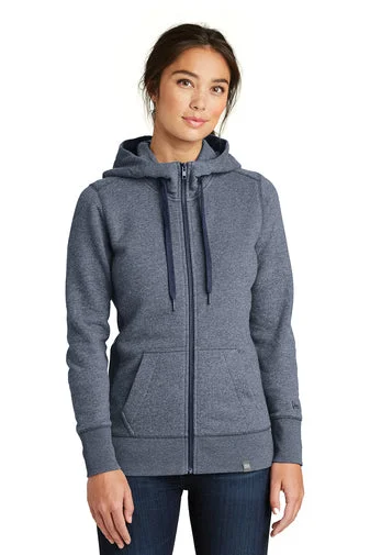 New Era® LNEA502 Ladies French Terry Full-Zip Hoodie Hoodie with Patch Decorative Personalized New Era® LNEA502 Ladies French Terry Full-Zip Hoodie Hoodie with Patch Decorative Personalized