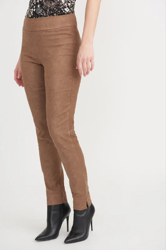 Joseph Ribkoff Pants Style 203533 Brown Relaxed Fit Trousers