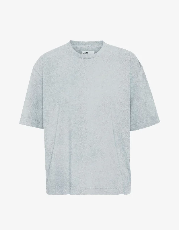 Oversized Organic T-Shirt - Faded Grey Anti-Shrink Durable Soft