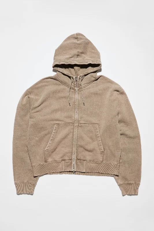 Oversized Zip-up Hoodie Hoodie with Tie-Dye Psychedelic Retro