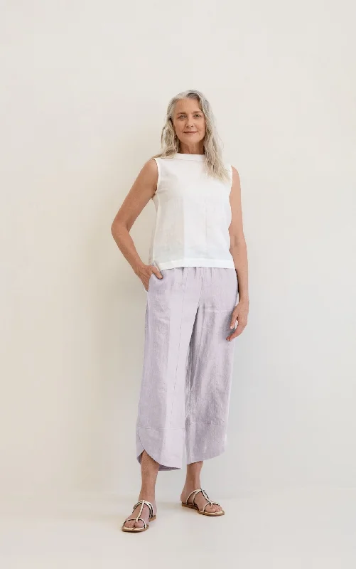 Palermo Linen Pants Silver Lightweight Jogger Pants