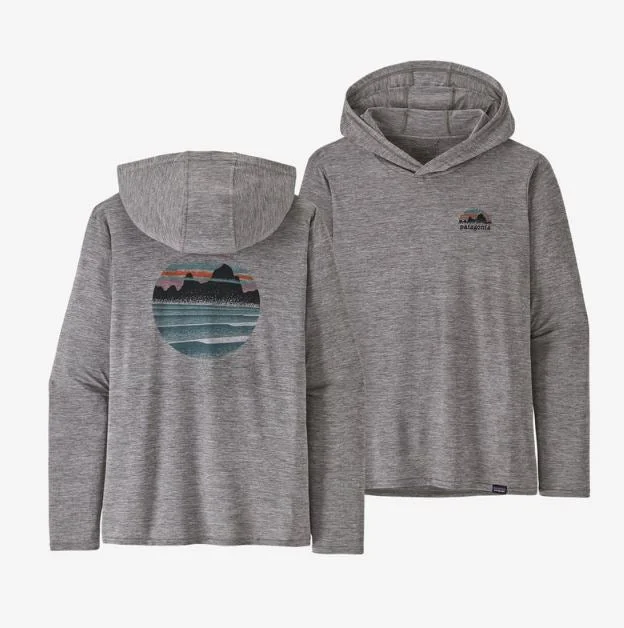 Patagonia Capilene Cool Daily Graphic Hoody Women's Hoodie with Exposed Zipper Edgy Industrial Patagonia Capilene Cool Daily Graphic Hoody Women's Hoodie with Exposed Zipper Edgy Industrial